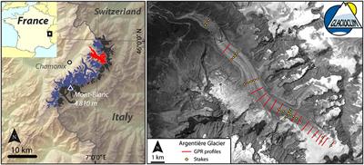 Estimation of Glacier Thickness From Surface Mass Balance and Ice Flow Velocities: A Case Study on Argentière Glacier, France